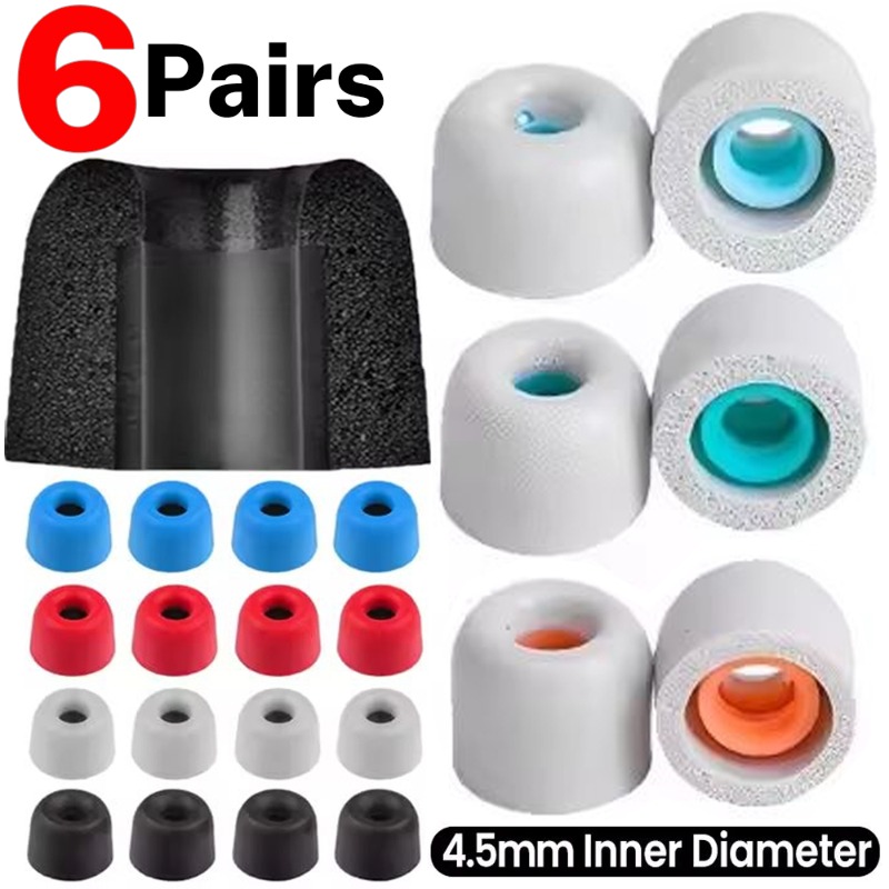 Sound Dampening Foam - 6/1 paires d'écouteurs en mousse à