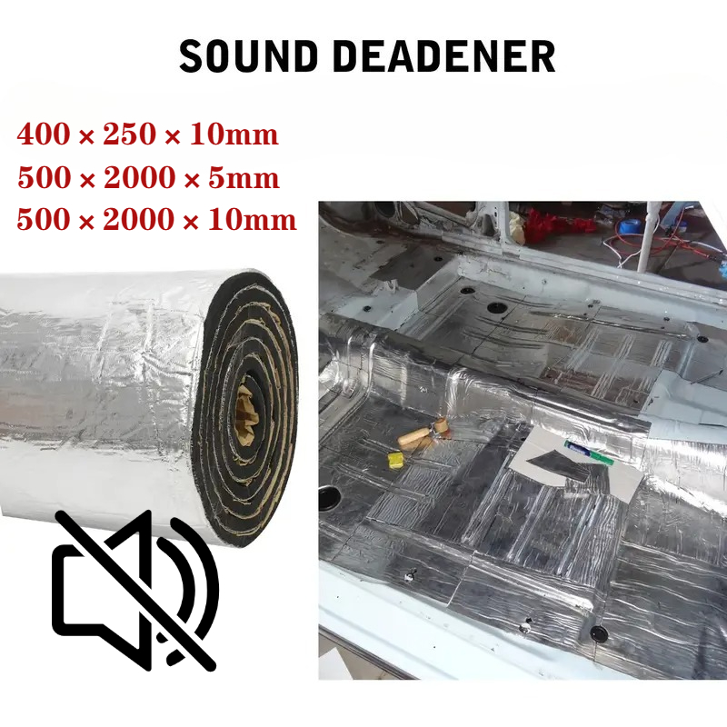 Sound Dampening Foam - Tapis sonore de voiture 2000x500/250x400mm 5/10mm,