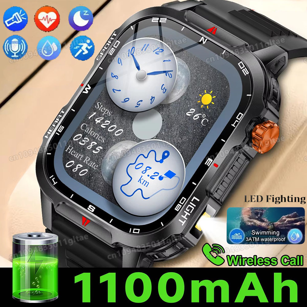Phase Esports & Gaming Festival - Montre intelligente militaire d'extérieur pour hommes