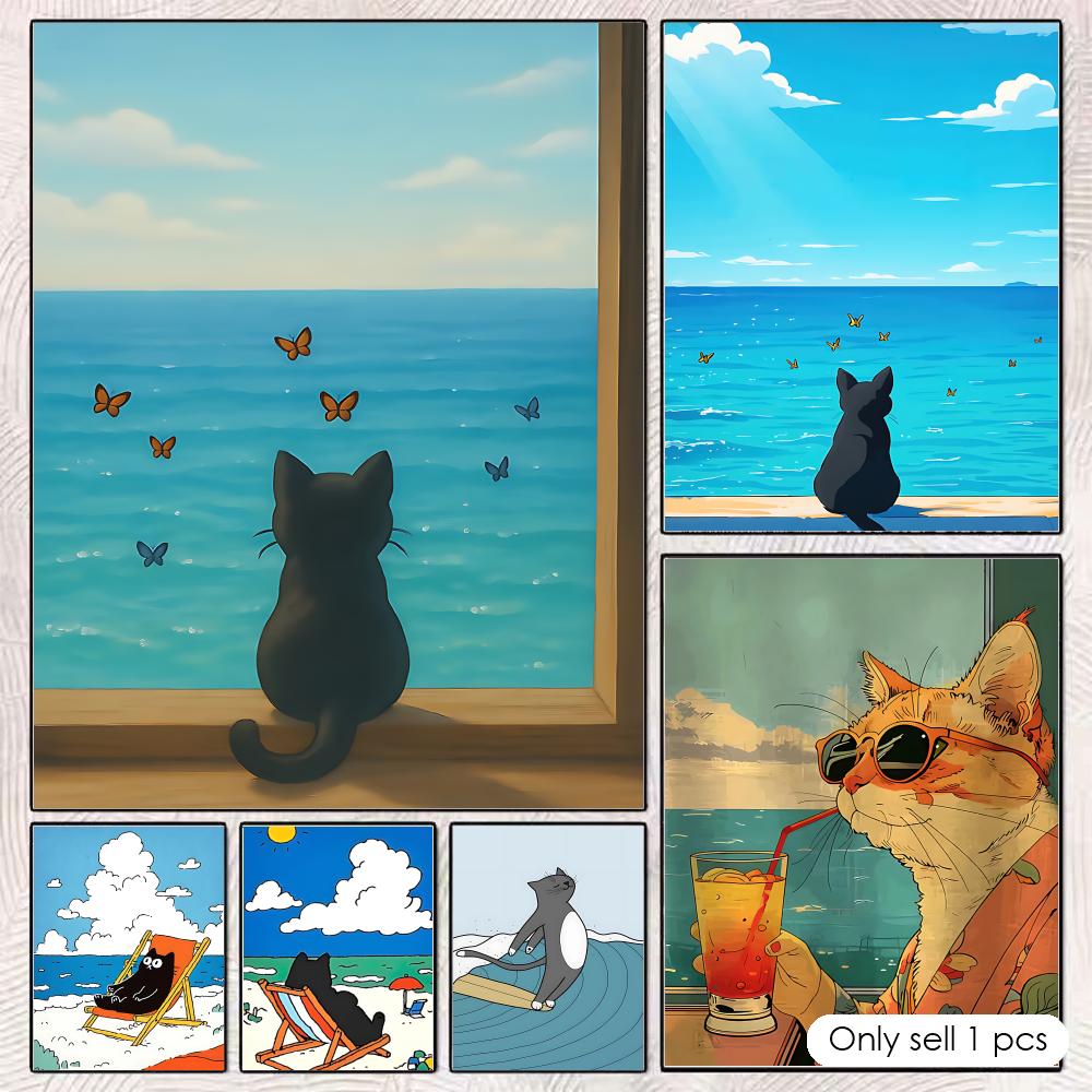 Esports Gaming Wallpaper - Affiche murale « Chat sur la
