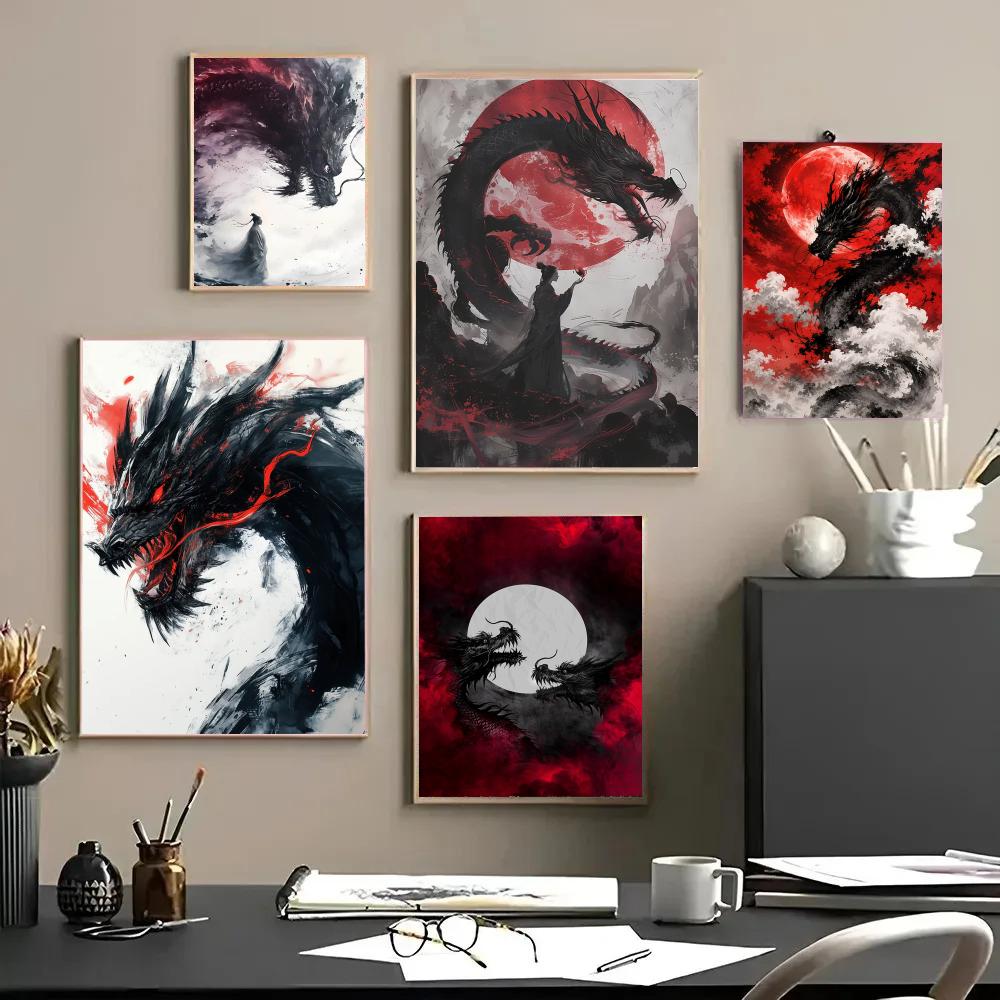 Affiche de dragon noir, autoco - Esports Gaming Wallpaper avis et prix