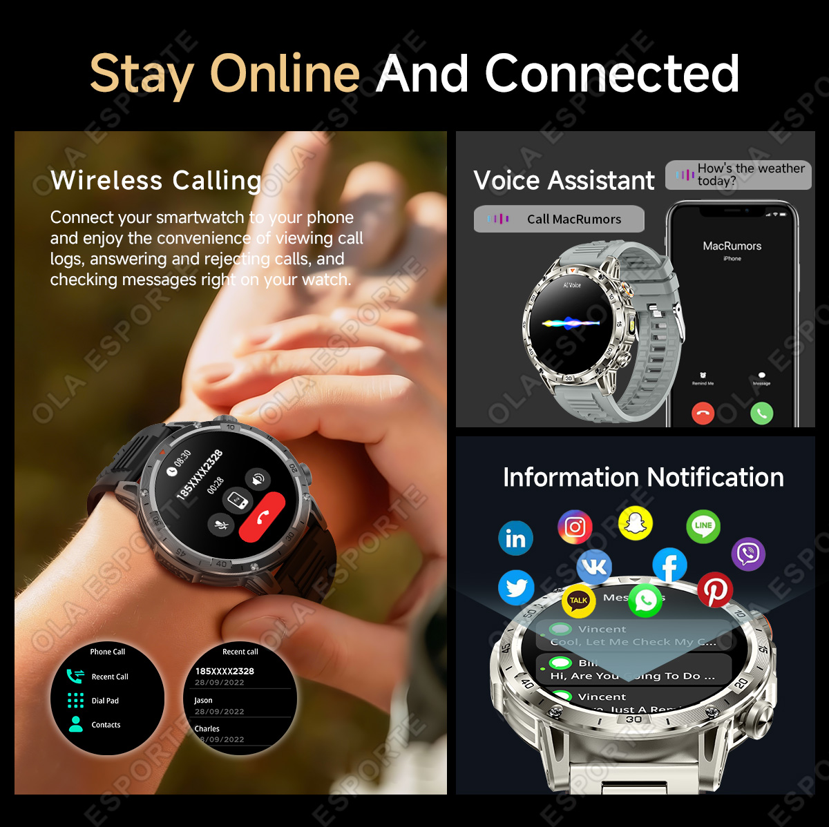Nouvelle montre intelligente G - Phase Esports & Gaming Festival avis et prix